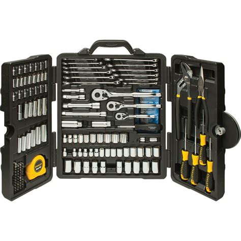 stanley metal tool box set|stanley 170pc tool set.